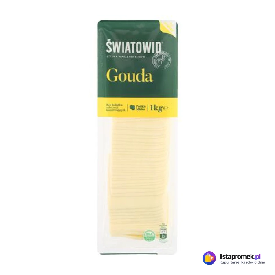 Ser żółty Gouda w plastrach