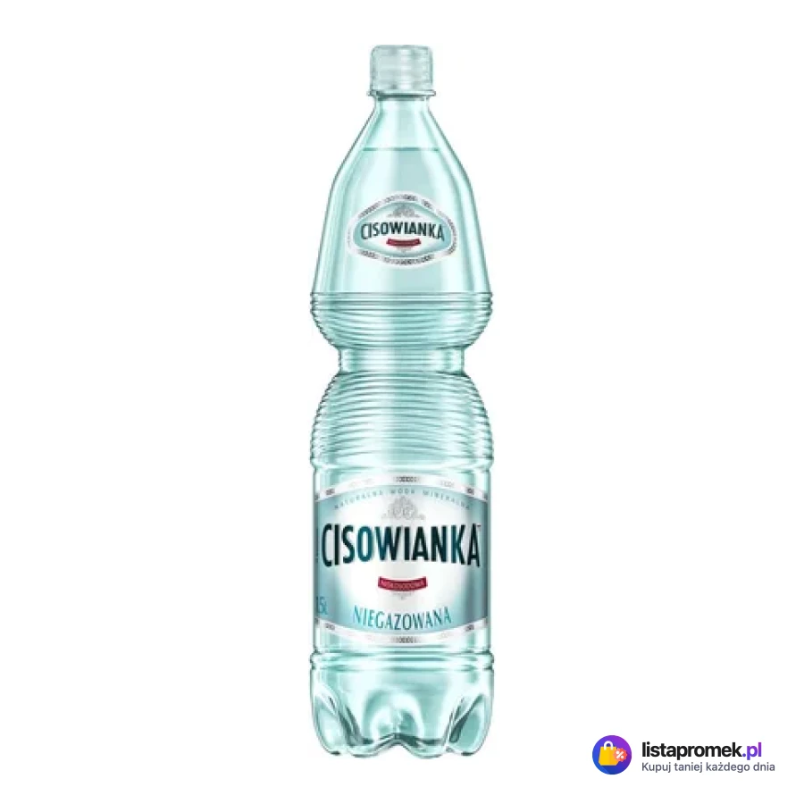 Woda mineralna Cisowianka niegazowana, lekko gazowana