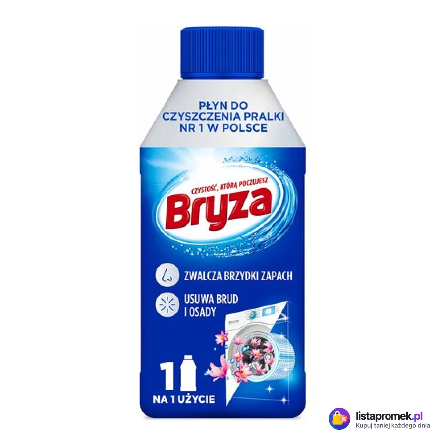 Płyn do czyszczenia pralki Bryza, różne rodzaje