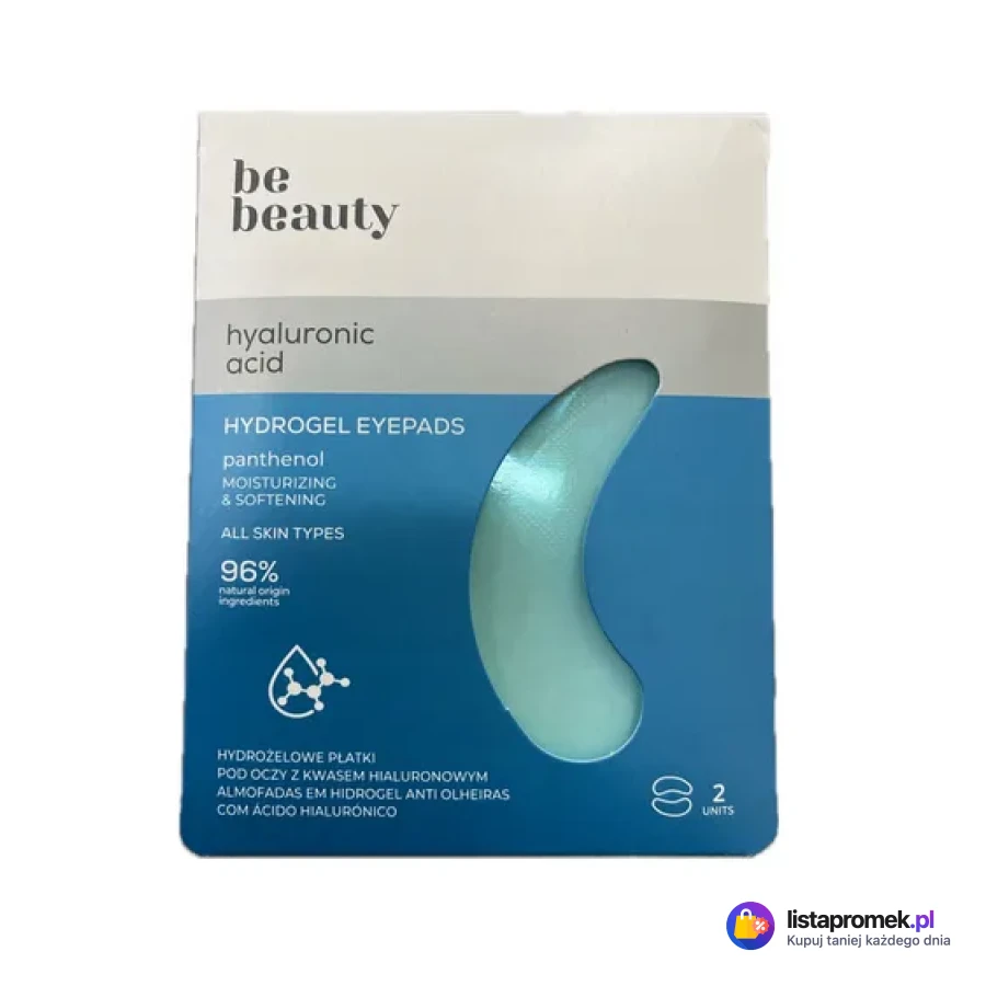 Płatki hydrożelowe pod oczy Be Beauty, różne rodzaje