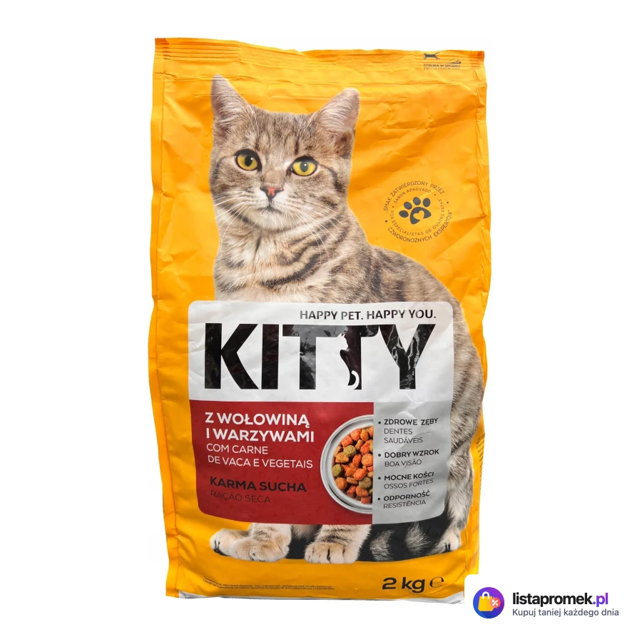 Sucha karma dla kota Kitty, różne rodzaje