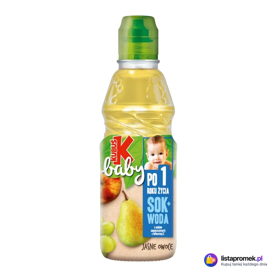Sok 100% lub sok + woda Kubuś Baby, różne rodzaje