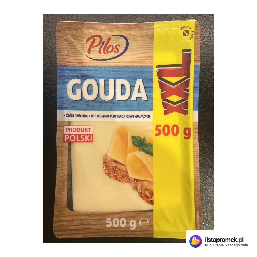 Ser gouda w plastrach, XXL