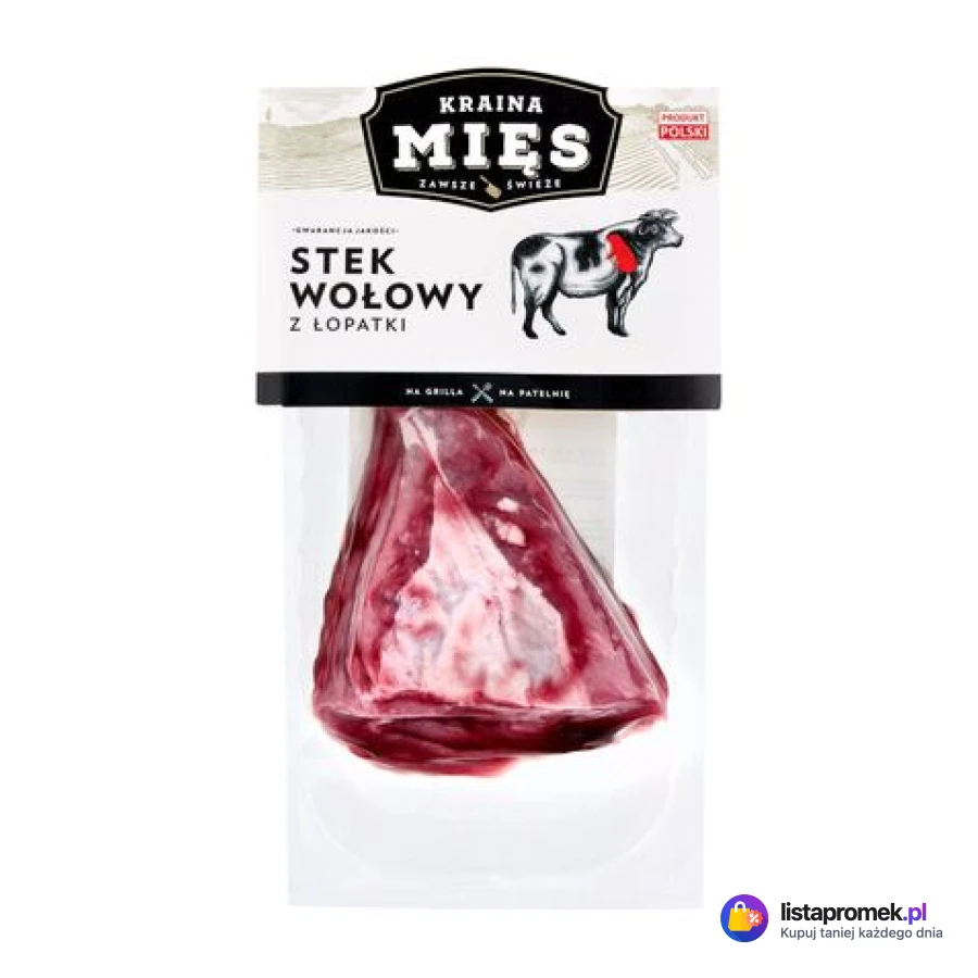 Stek wołowy z łopatki lub krzyżowej