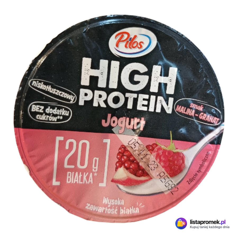 Jogurt owocowy wysokobiałkowy, różne rodzaje