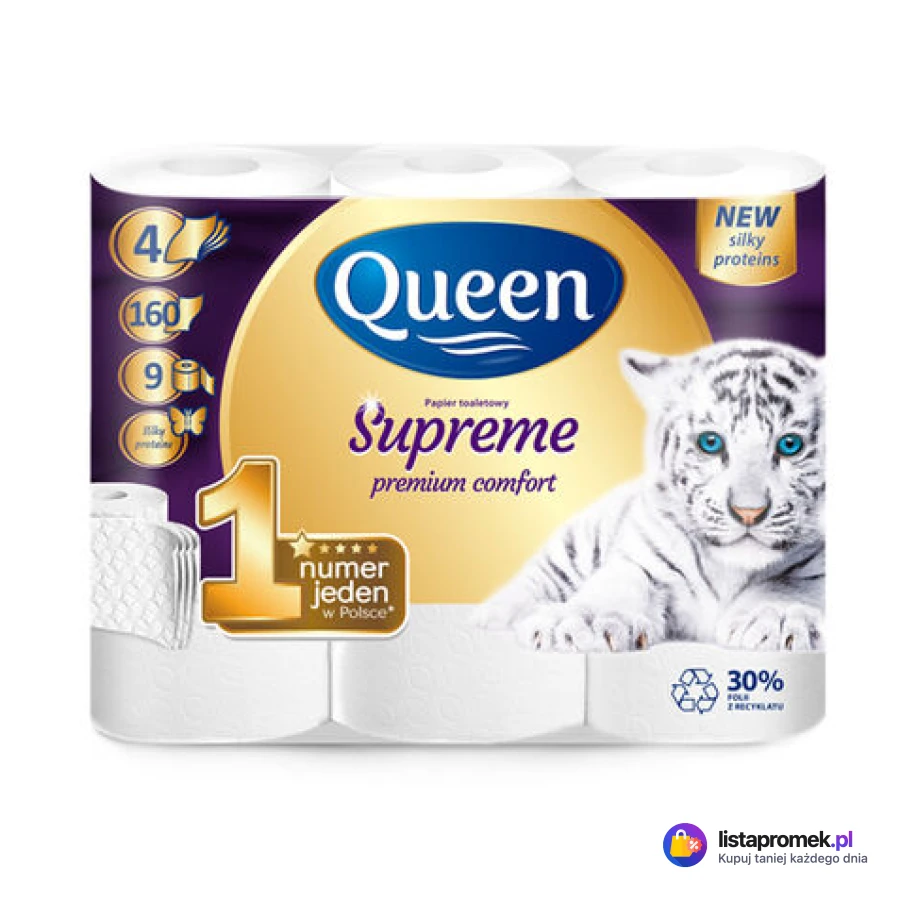 Papier toaletowy Supreme, 9 rolek