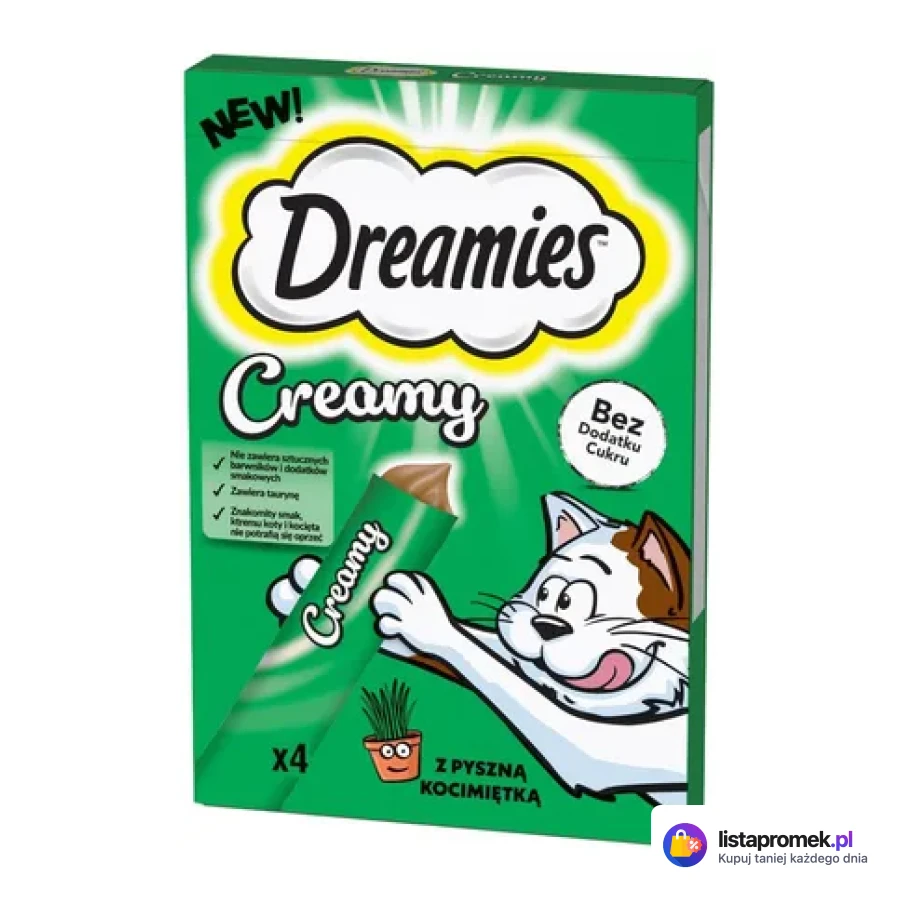 Przysmaki dla kota Creamy, różne rodzaje