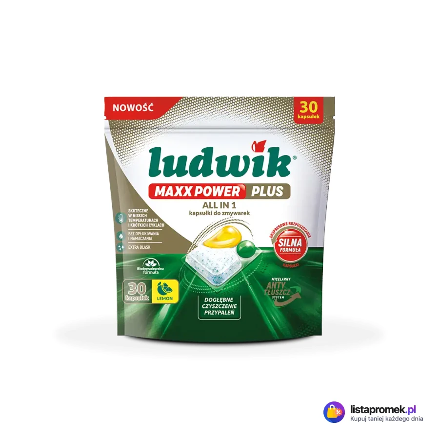 Kapsułki do zmywarki Ludwik Maxx, 30 szt.