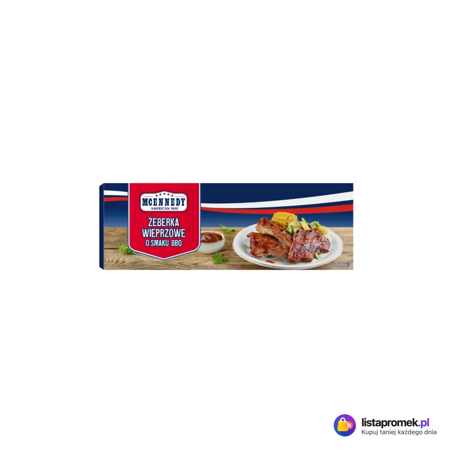 Żeberka wieprzowe o smaku BBQ