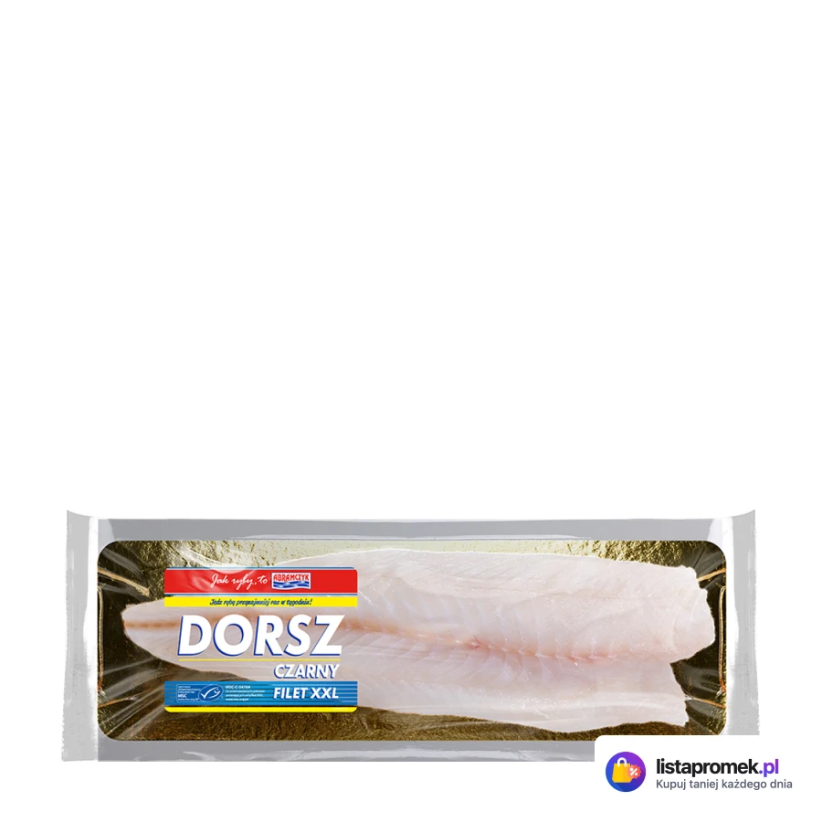 Dorsz czarny, porcje z fileta bez skóry