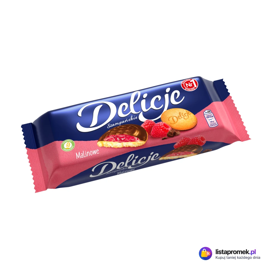 Delicje Szampańskie malinowe