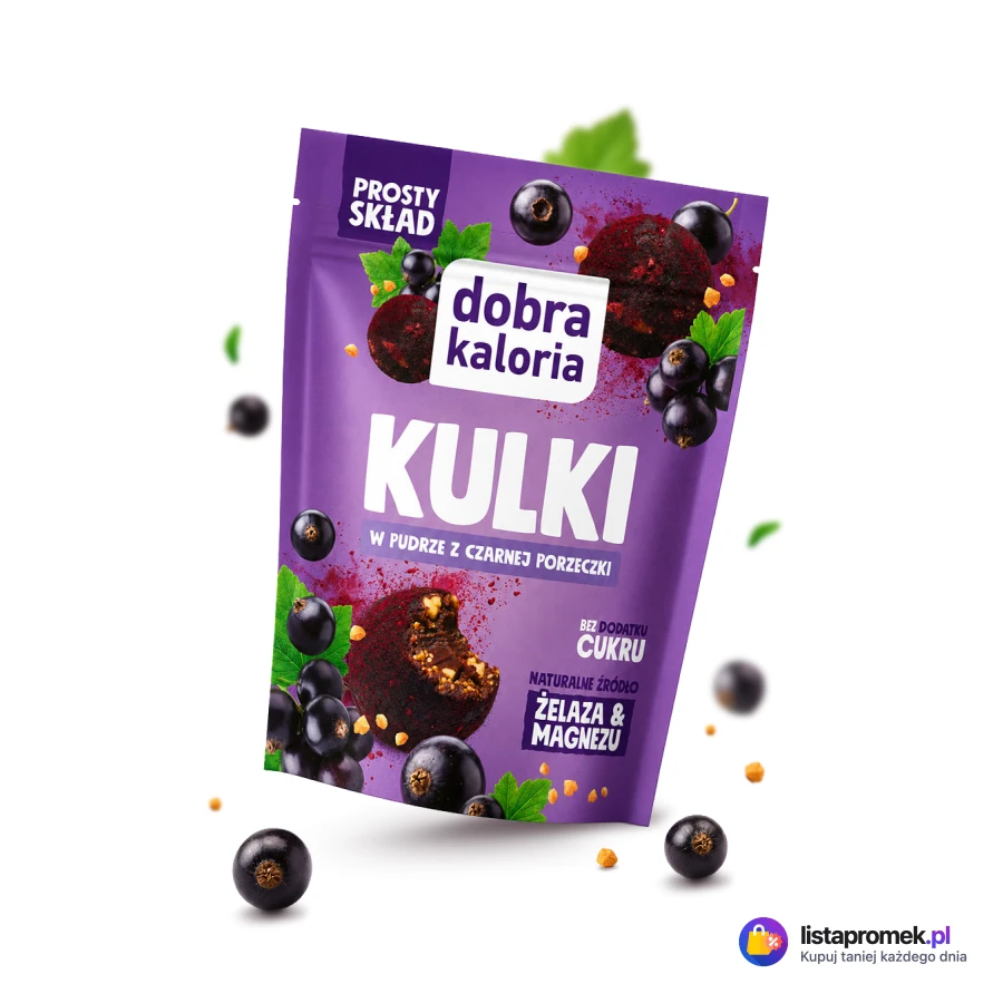 Kulki w kakao malinowe lub czarna porzeczka