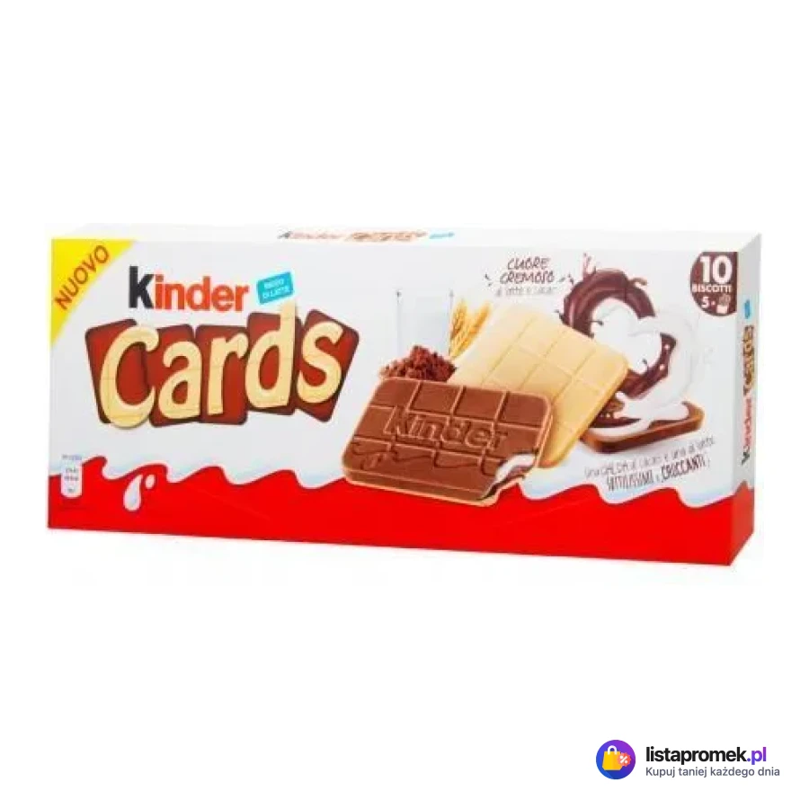 Kinder Cards, wafelki z kremem