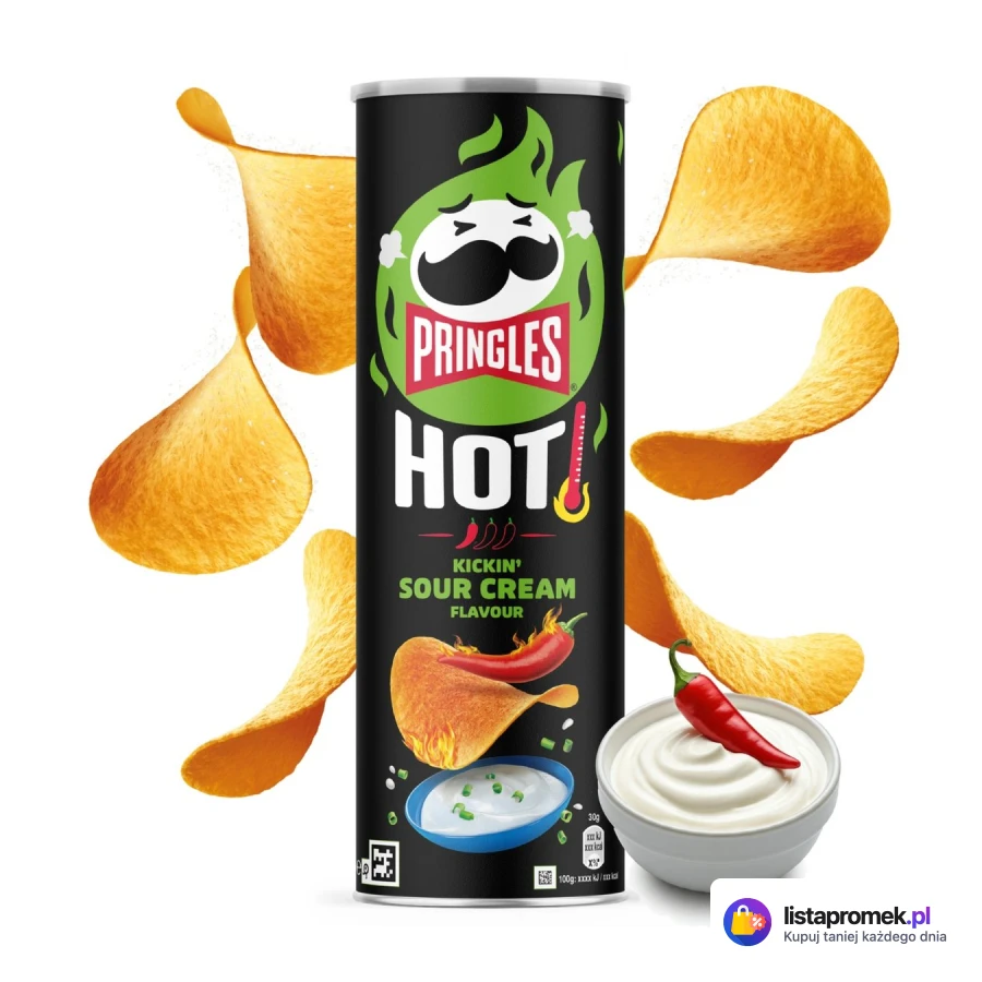 Chipsy w tubie hot hauntin' sour cream
