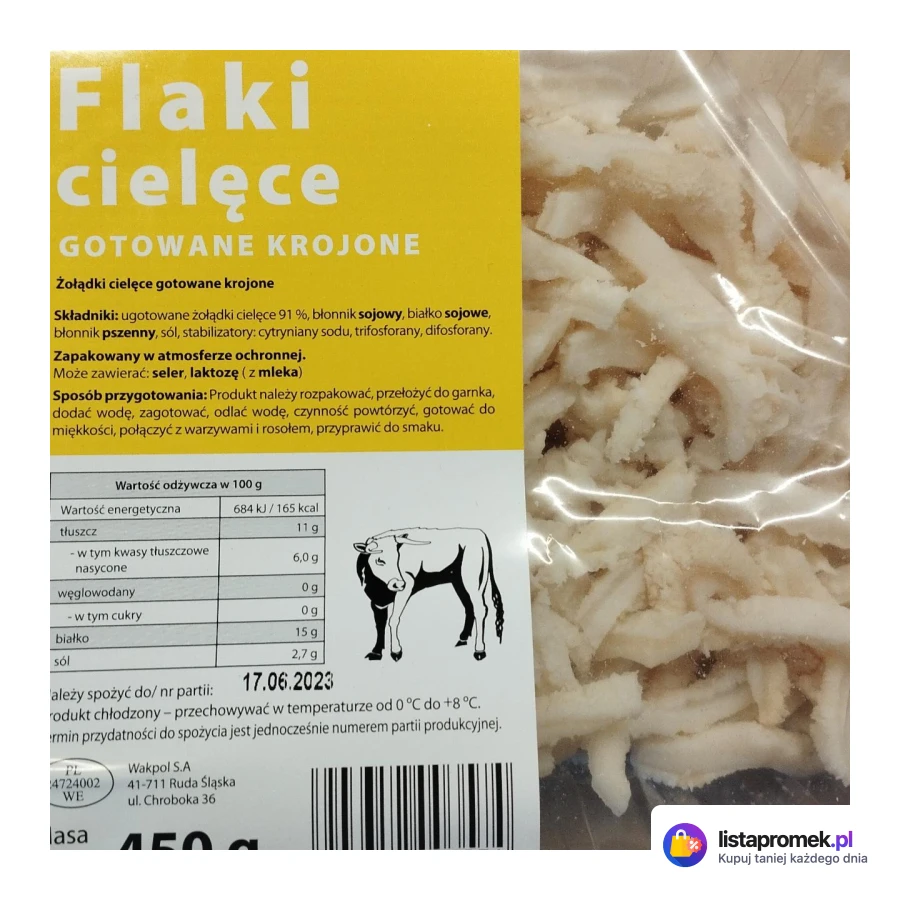 Flaki cielęce gotowane
