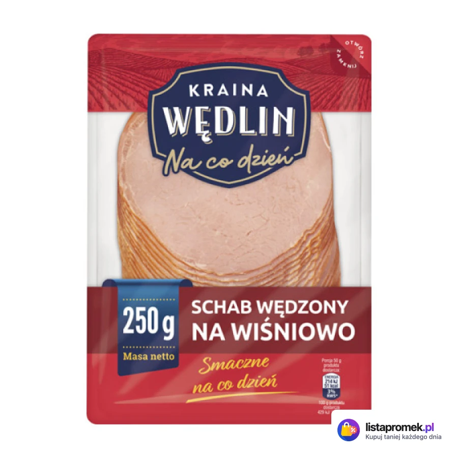Schab wędzony na wiśniowo w plastrach