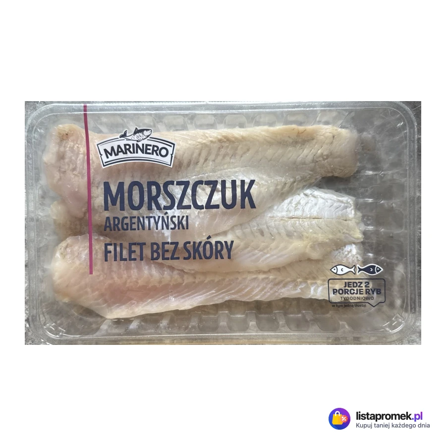 Filet bez skóry z morszczuka argentyńskiego Marinero