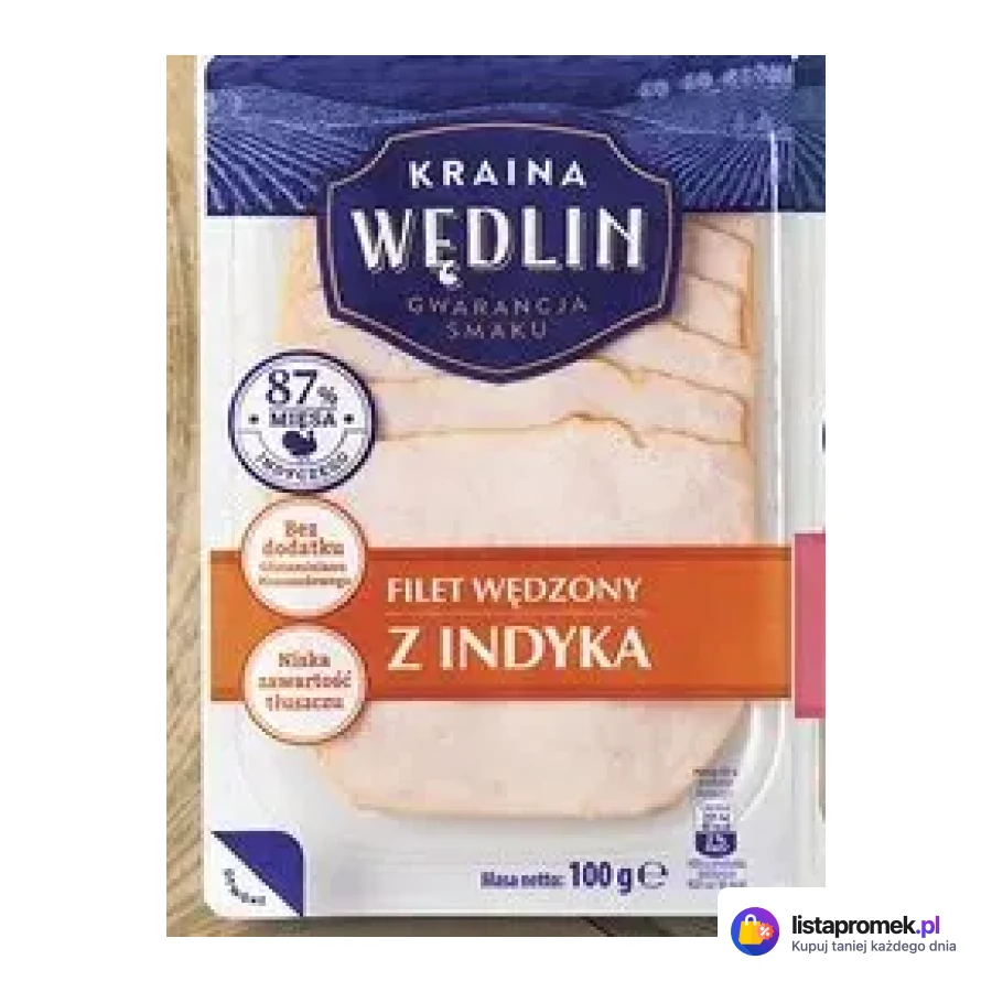 Filet z indyka parzony, wędzony