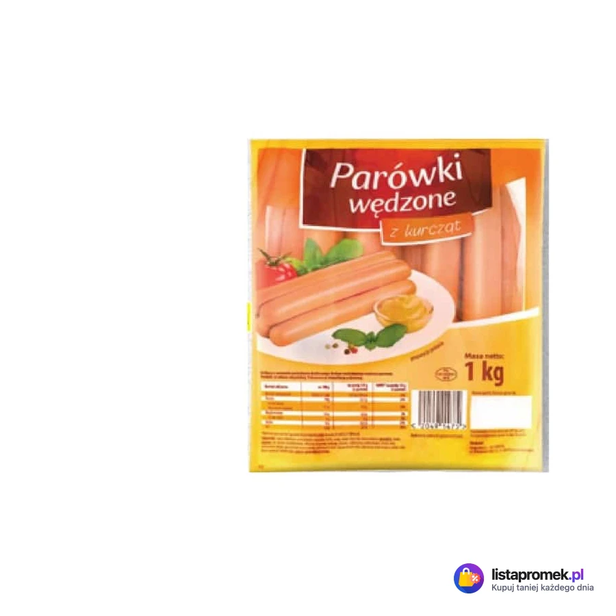 Parówki wędzone z kurcząt