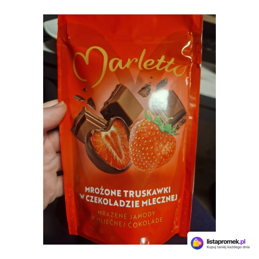 Owoce mrożone w czekoladzie Marletto, różne rodzaje