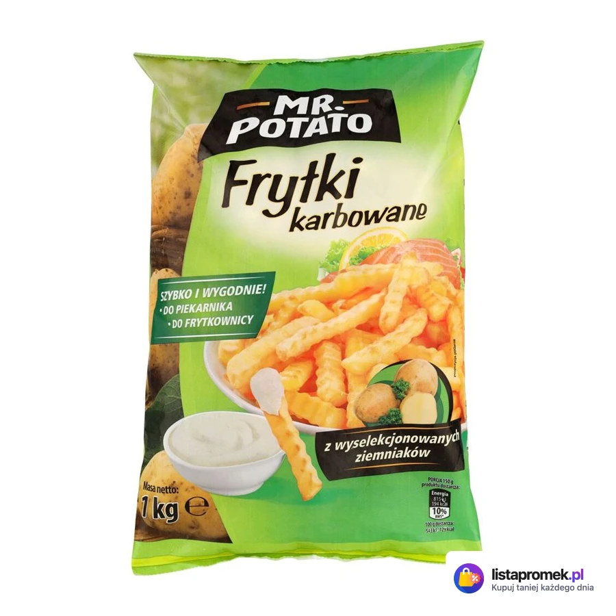 Frytki karbowane