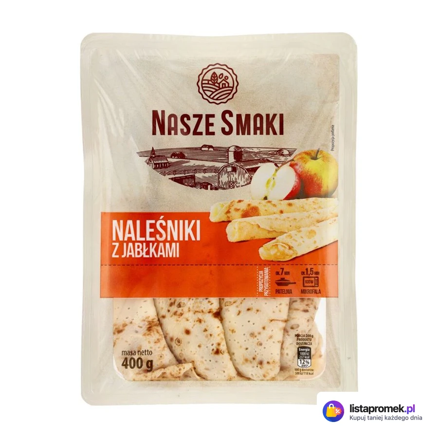 Naleśniki z serem lub jabłkiem