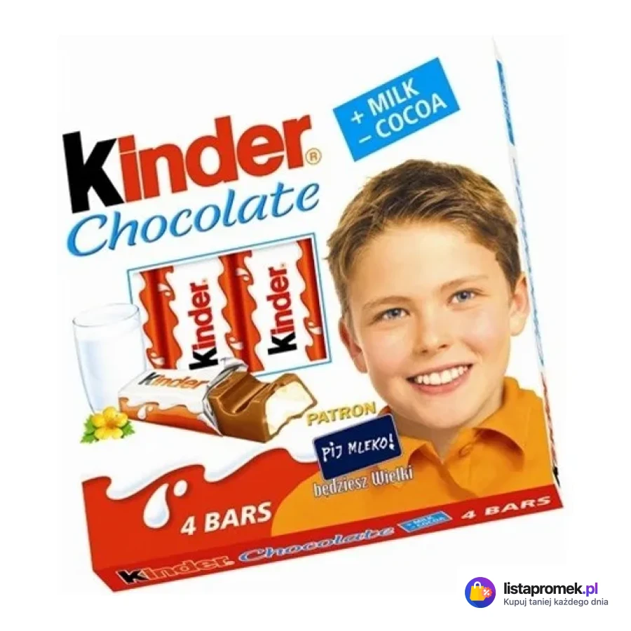 Czekolada Kinder Chocolate, różne rodzaje