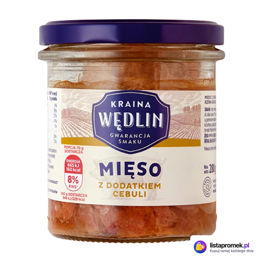 Mięso w słoiku Kraina Wędlin, różne rodzaje