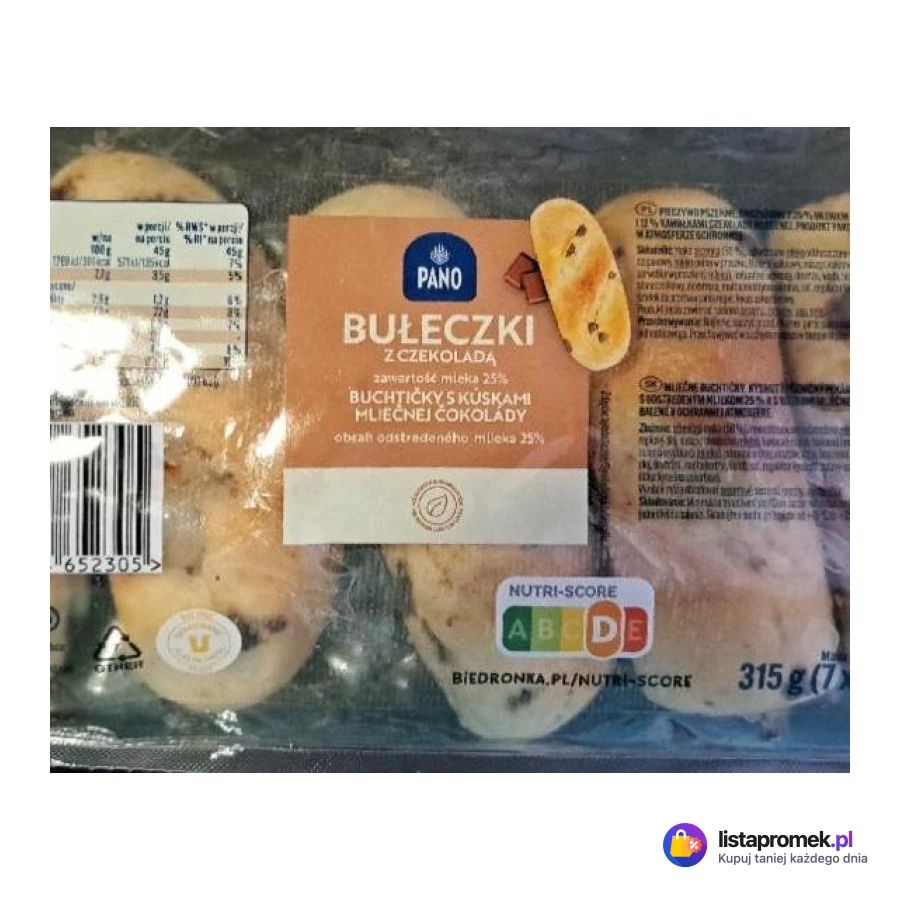Bułeczki mleczne z czekoladą Pano