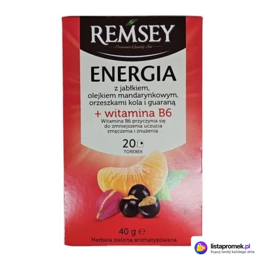 Herbata czarna lub zielona aromatyzowana Remsey