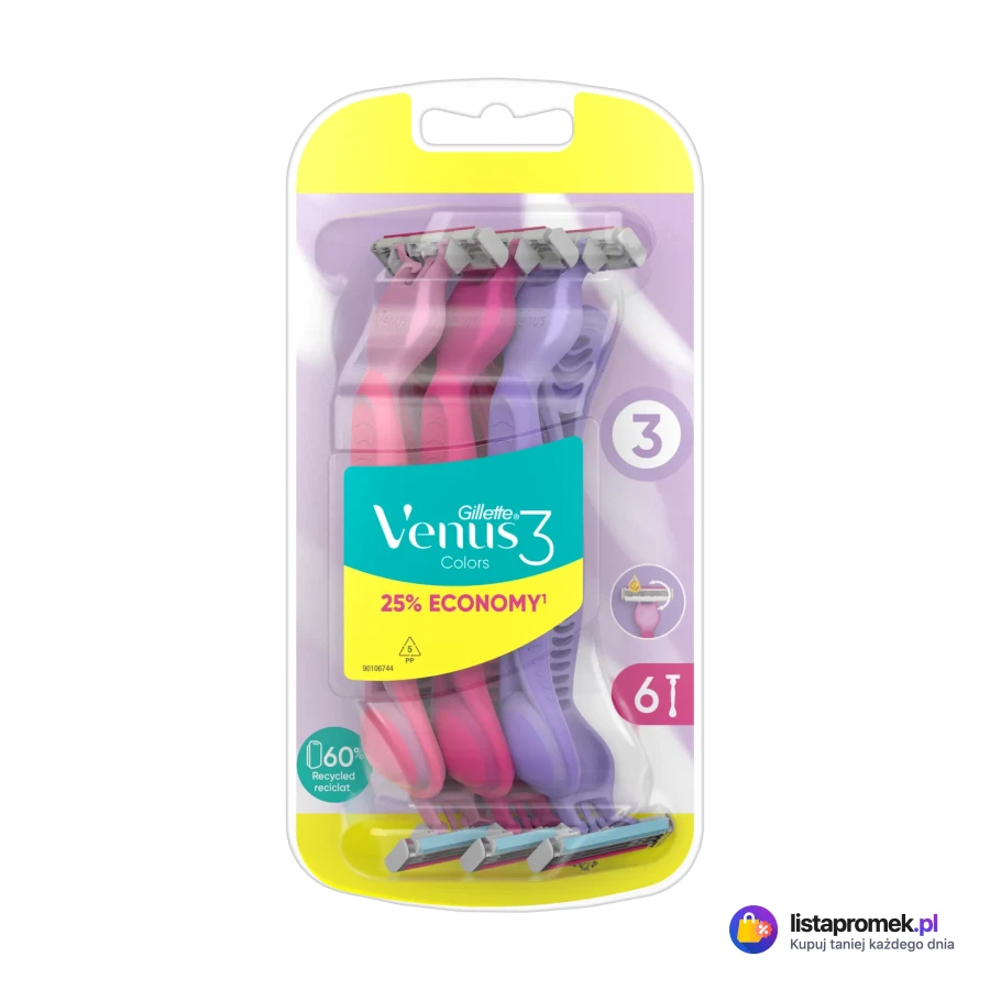 Maszynki do golenia Gillette Venus, różne rodzaje