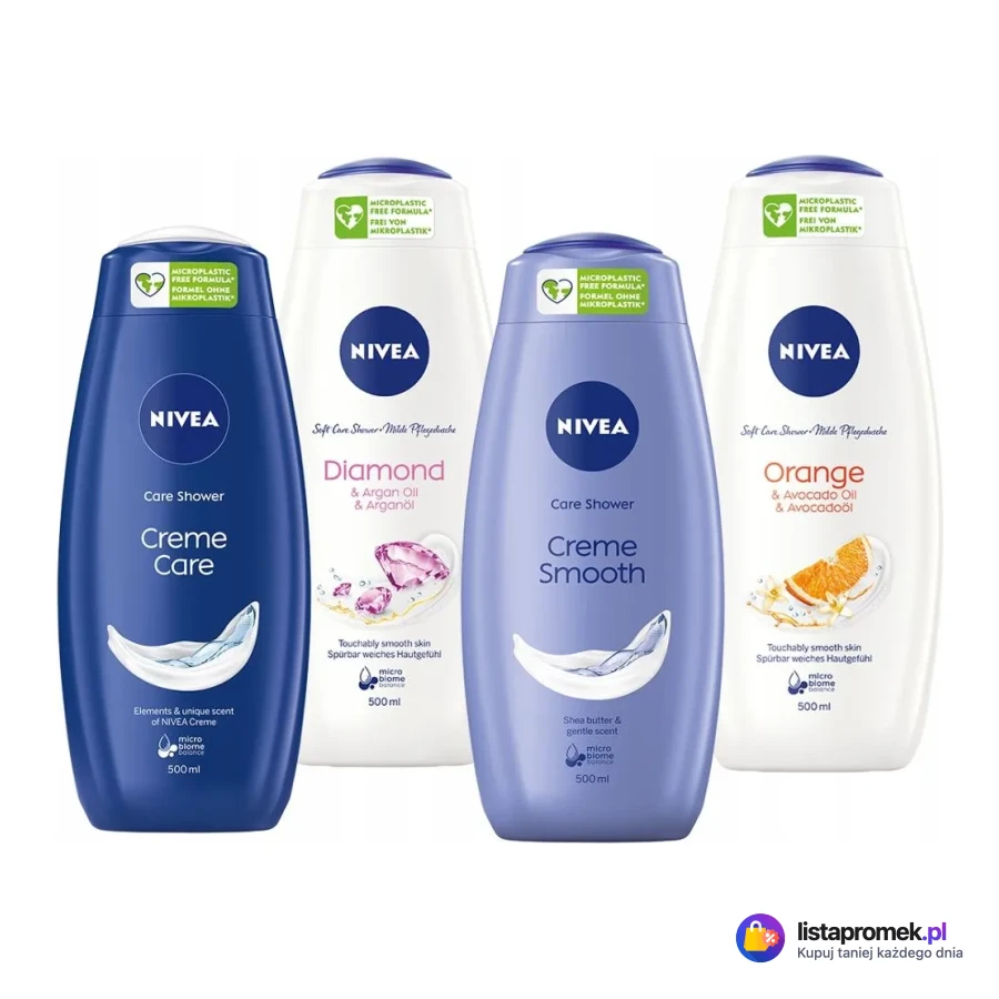 Żel pod prysznic Nivea, 500 ml, różne rodzaje