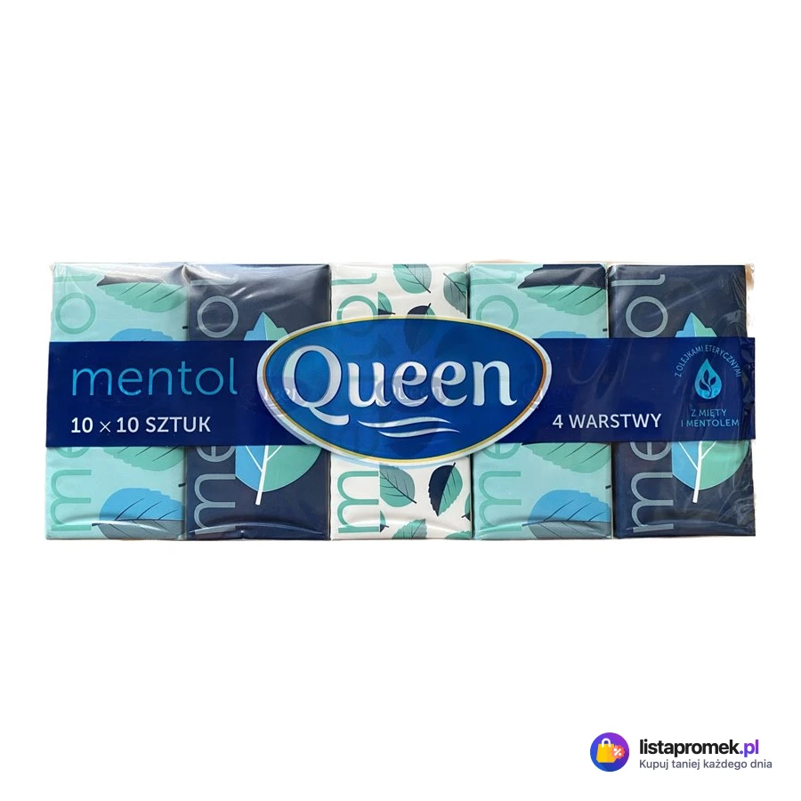 Chusteczki higieniczne mentolowe Queen