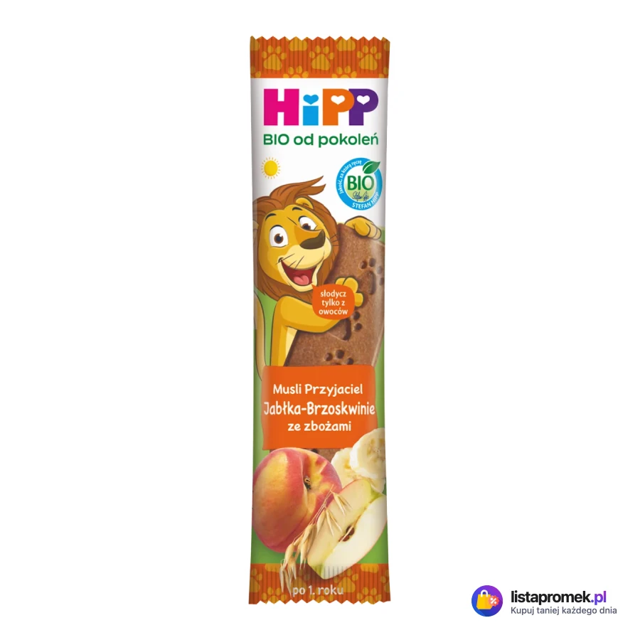 Batonik owocowy lub muesli HIPP Bio, różne rodzaje