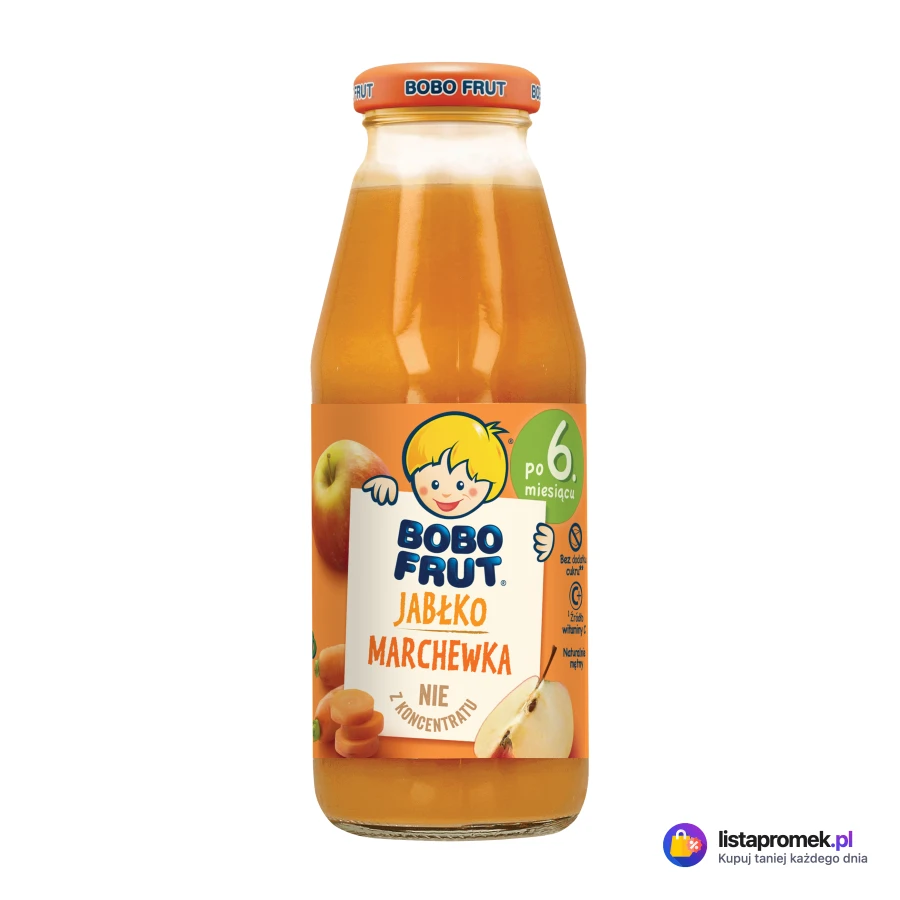 Sok lub nektar Bobo Frut, różne rodzaje