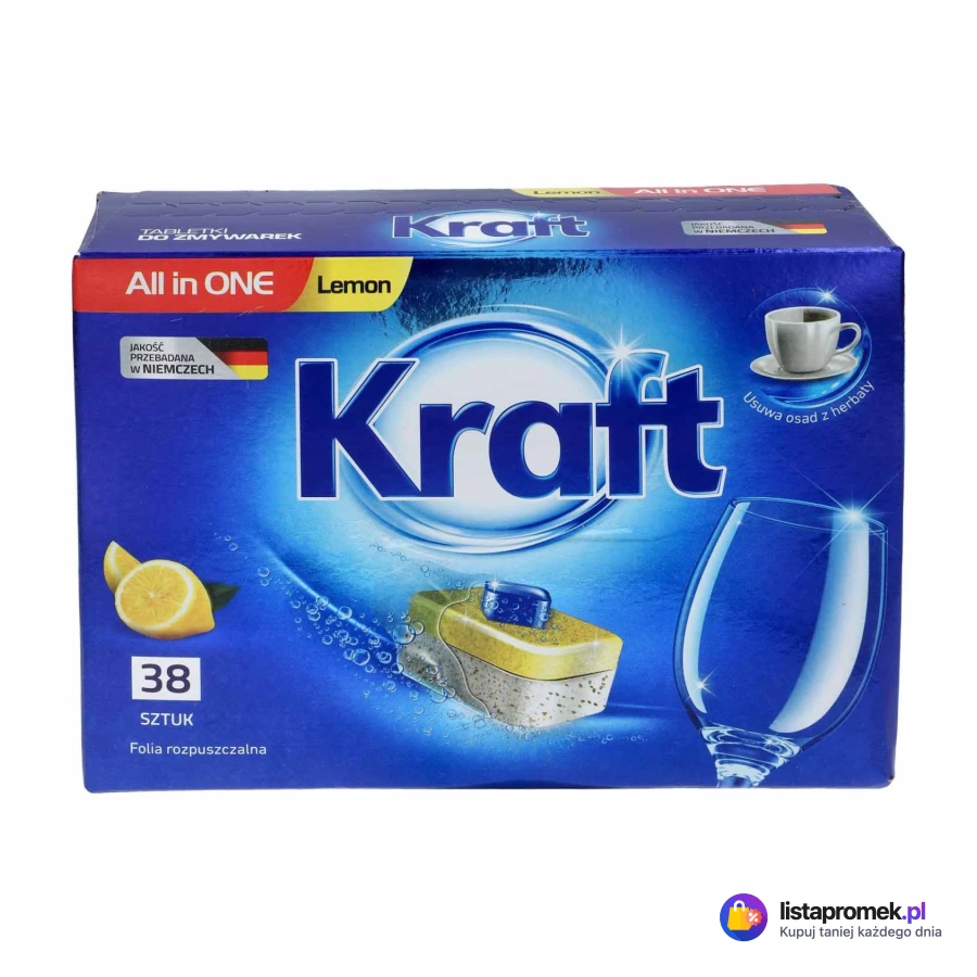 Tabletki do zmywarki Kraft All in One, 38 szt.