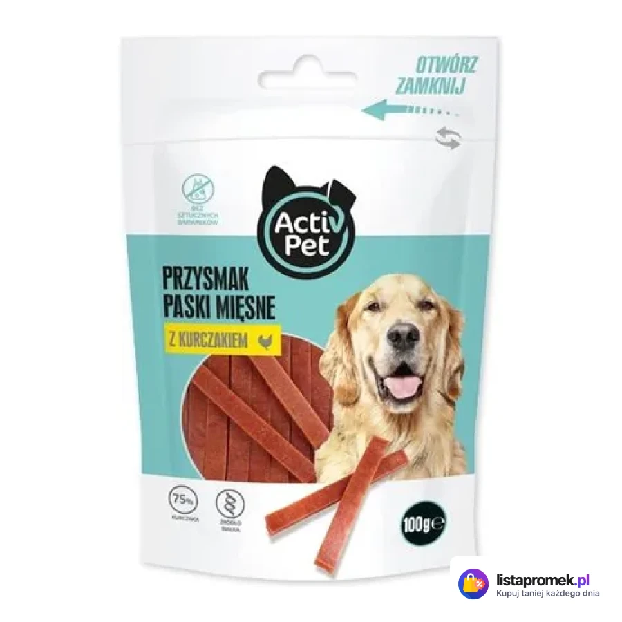 Przysmak dla psa Activ Pet, 100 g/80 g, paski, kostki