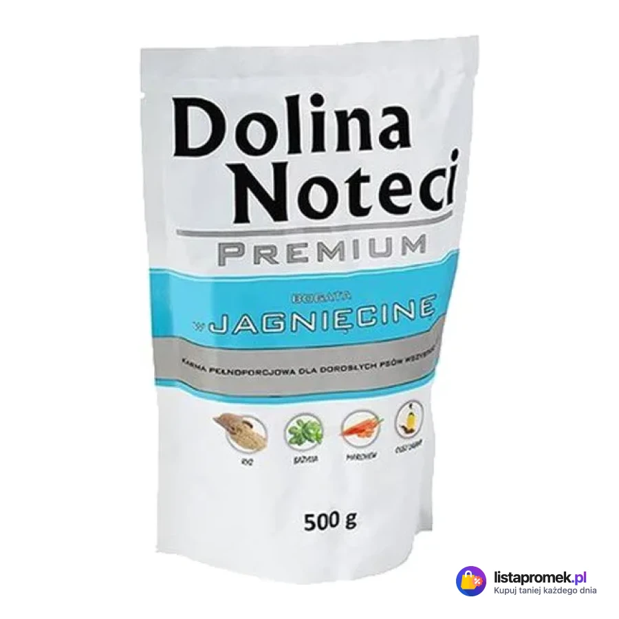 Karma dla psa Dolina Noteci, różne rodzaje