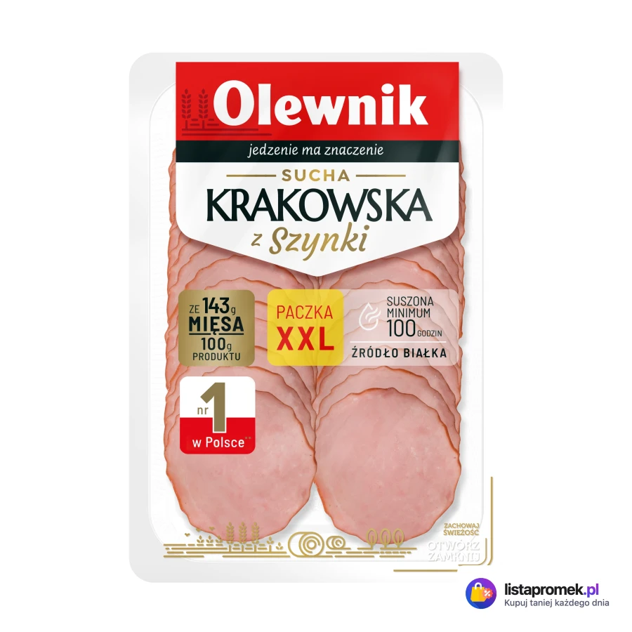 Kiełbasa sucha krakowska z szynki