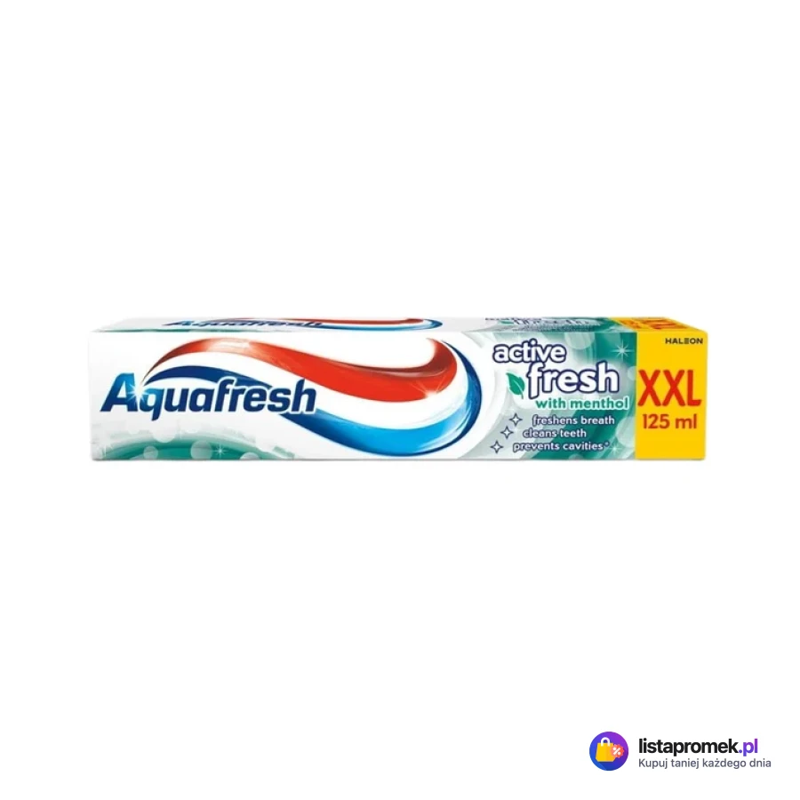 Pasta do zębów Aquafresh XXL, 125 ml, różne rodzaje