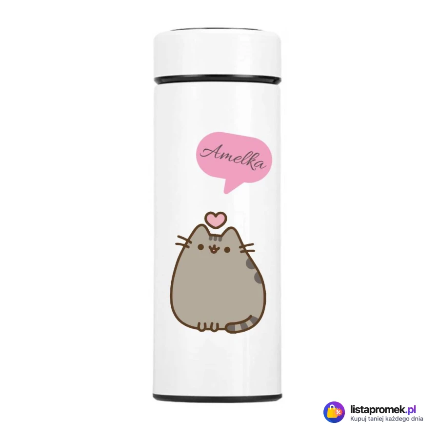 Kubek termiczny z wyświetlaczem LED Pusheen