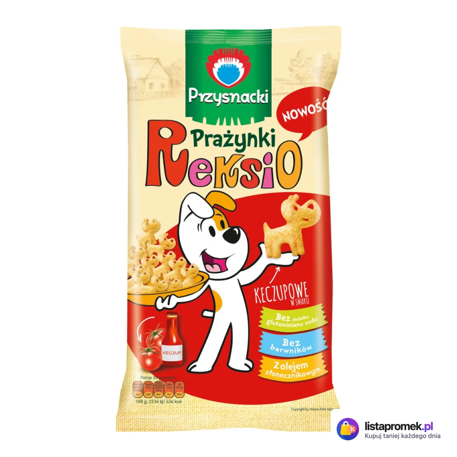 Chrupki lub Prażynki Przysnacki, różne rodzaje