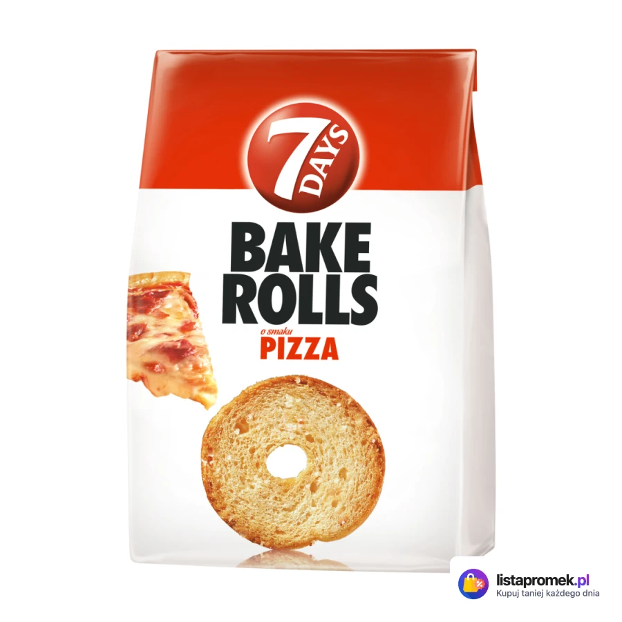 Bake Rolls pizza, czosnek, bekon