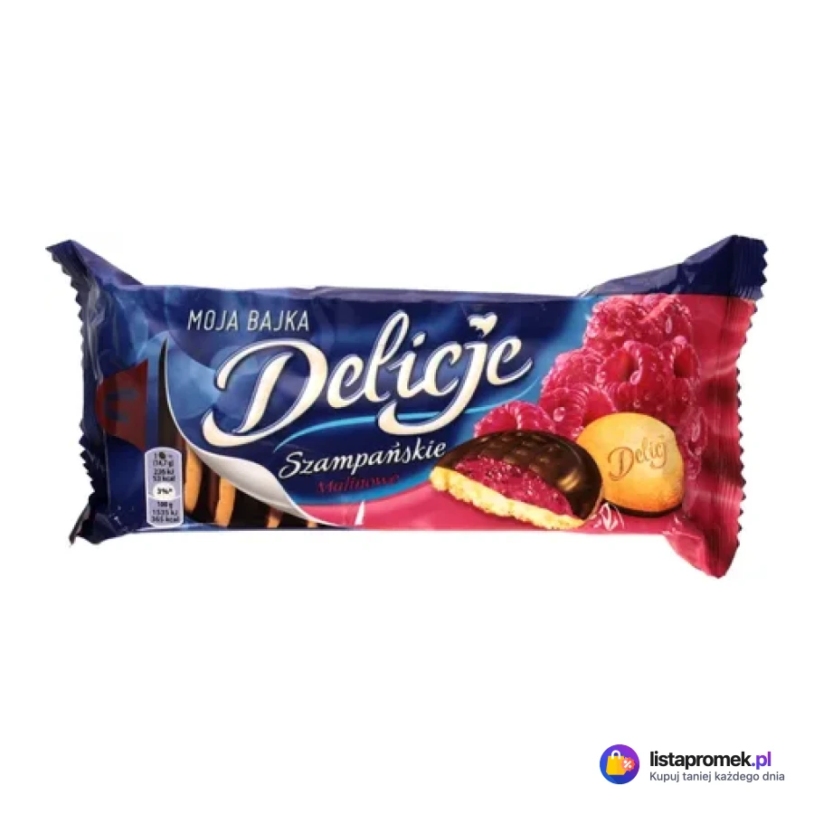 Ciastka Delicje pomarańczowe, malinowe, wiśniowe