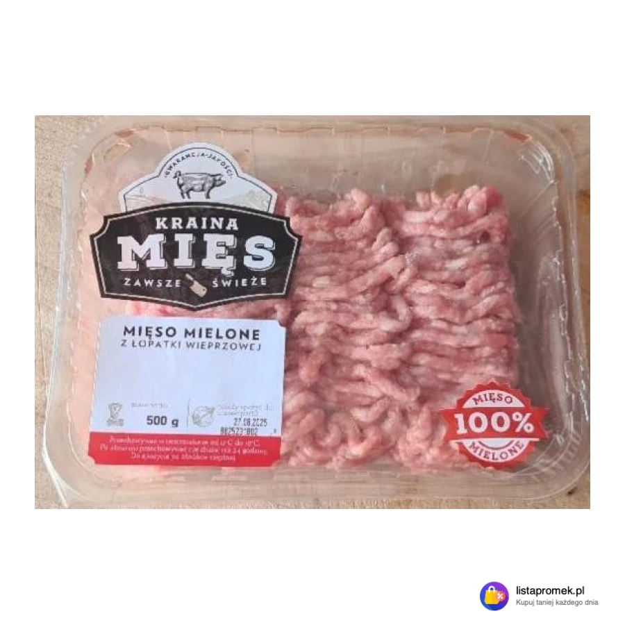 Mięso mielone z łopatki wieprzowej i wołowiny