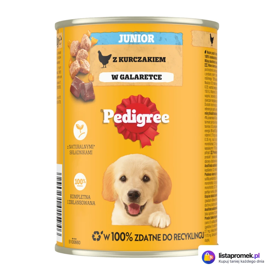 Karma Pedigree, junior z kurczakiem, adult z wołowiną