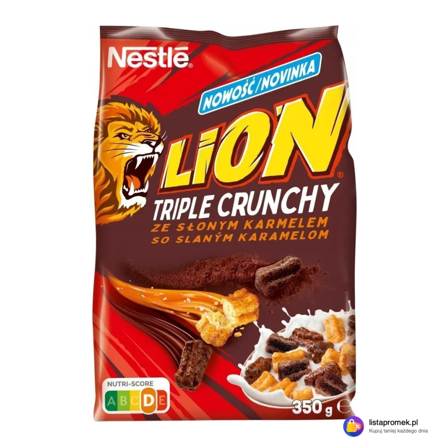 Płatki śniadaniowe KitKat lub Lion Triple Crunchy
