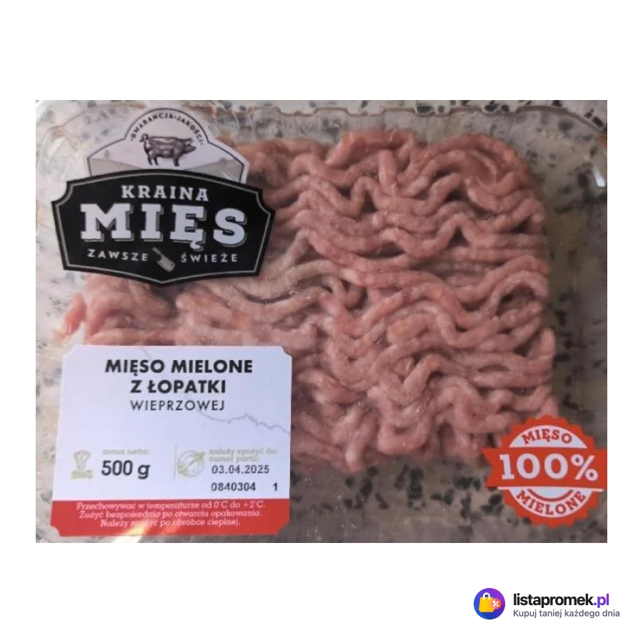 Mięso mielone z łopatki wieprzowej