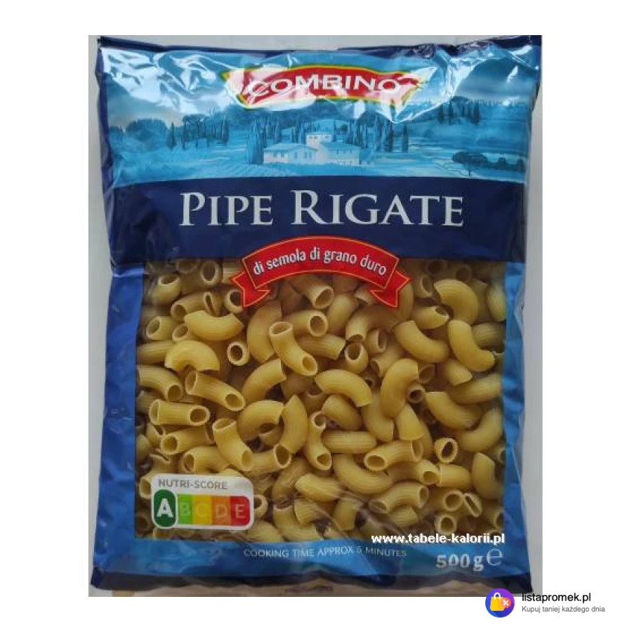 Makaron pipe rigate z pszenicy durum