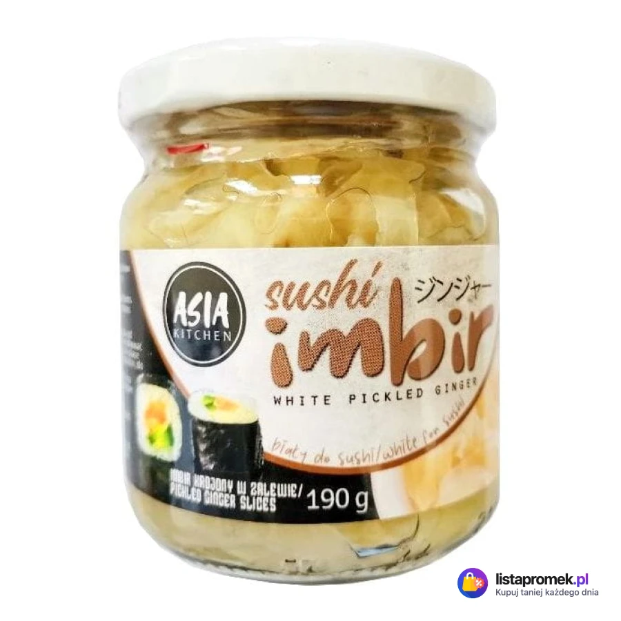 Imbir do sushi Asia Flavours, różne rodzaje